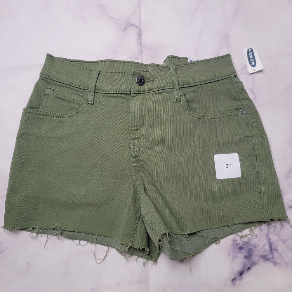 Old Navy Boyfriend Fringe Hem Shorts 0